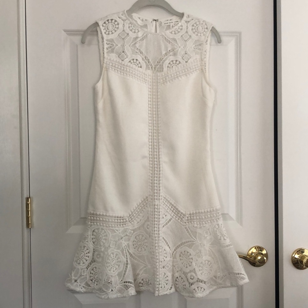 white lace dress
